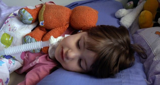 3-летняя девочка с редким синдромом может умереть каждый раз, когда ложится…