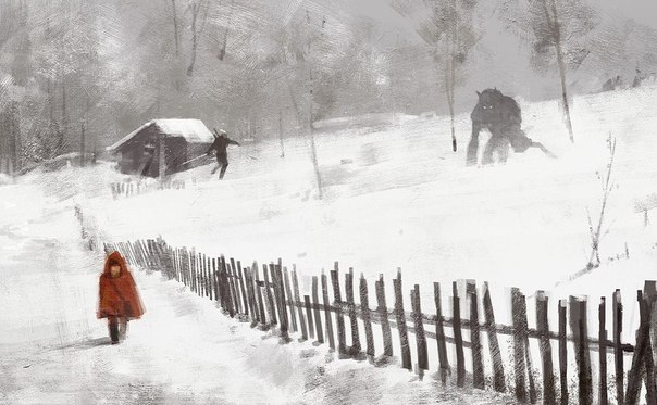 На даче